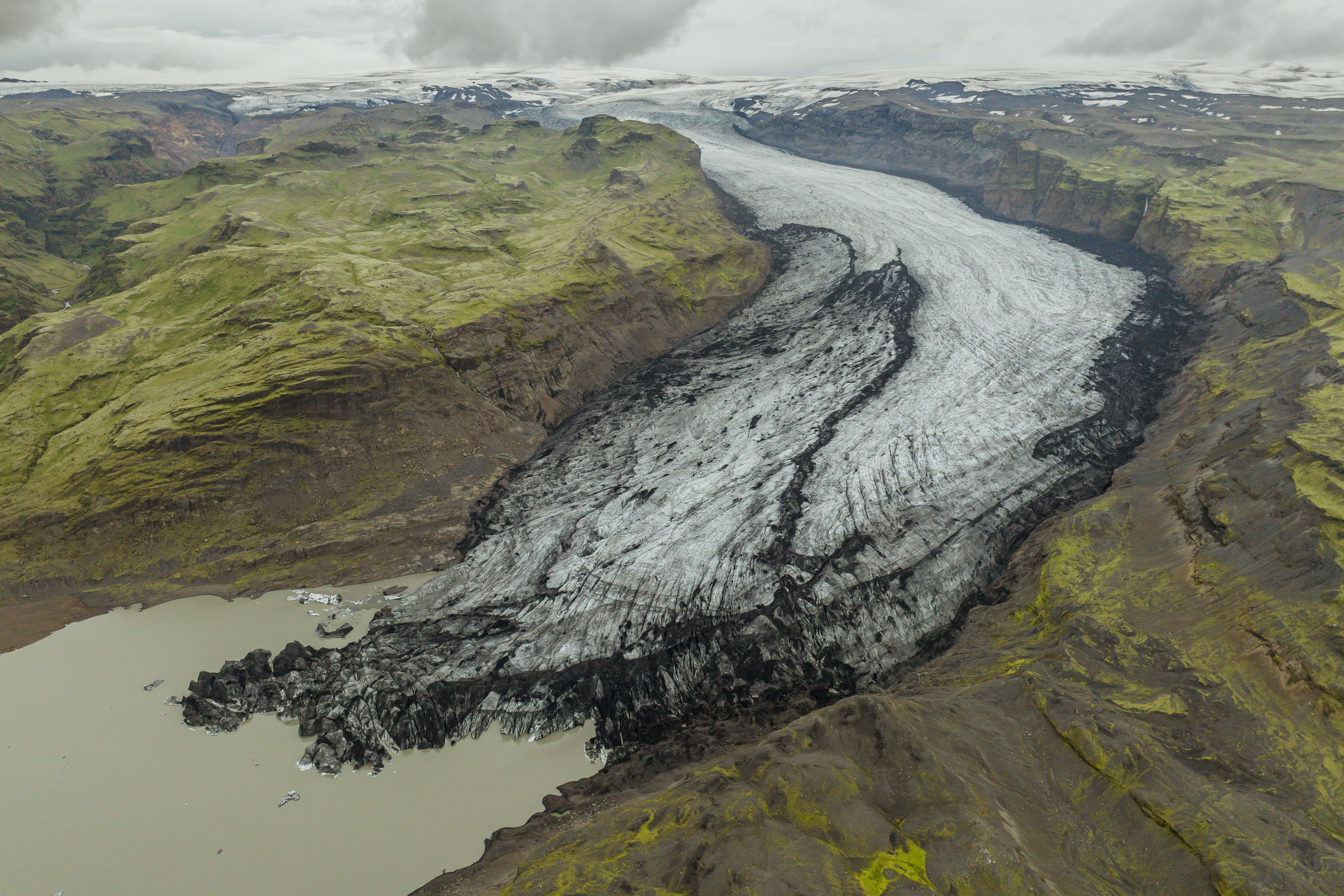 Solheimajokull Glacier Outlet in Katla Geopark